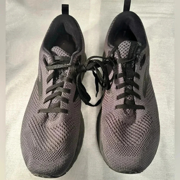 Brooks Revel 5 Mens 9 D Shoes Gray Black Lace Up Sneaker Running Gym 1103741D038 - Picture 1 of 6